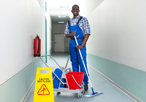 Broadway Services, Inc. | Janitorial Services | Cleaning Hallway